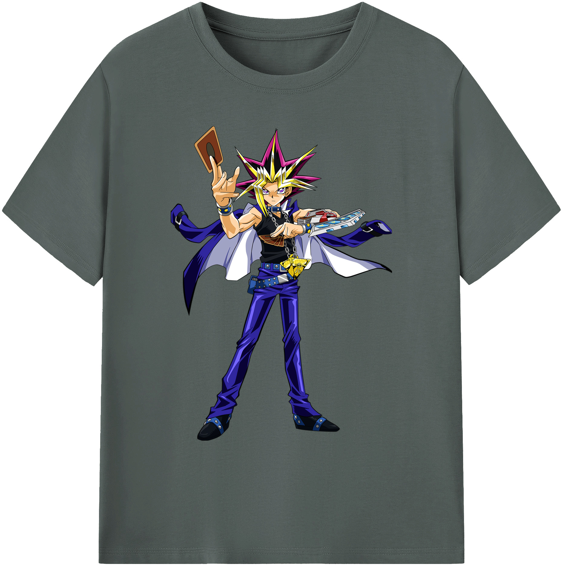 （画像用） 遊☆戯☆王 Yu-Gi-Oh! 綿100％ メンズ半袖Tシャツ｜肌触りやわらか＆通気性